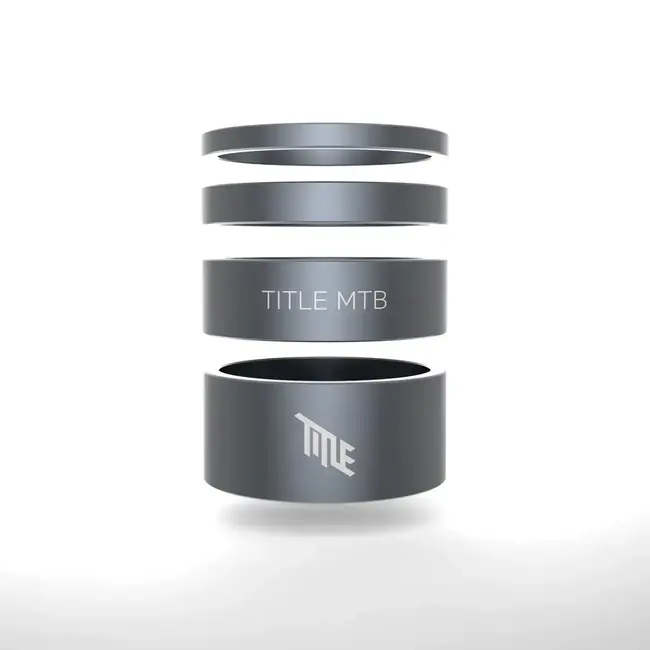 TITLE ALLOY HEADSET SPACER KIT GREY