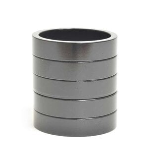 Wheels Manufacturing, Espaceur pour jeu de direction, 1-1/8'', Hauteur: 7.5mm, Aluminium, Noir, 1pcs