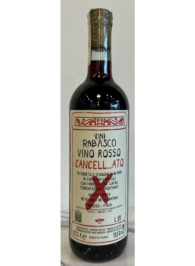2022 Rabasco Cancellato Vino Rosso