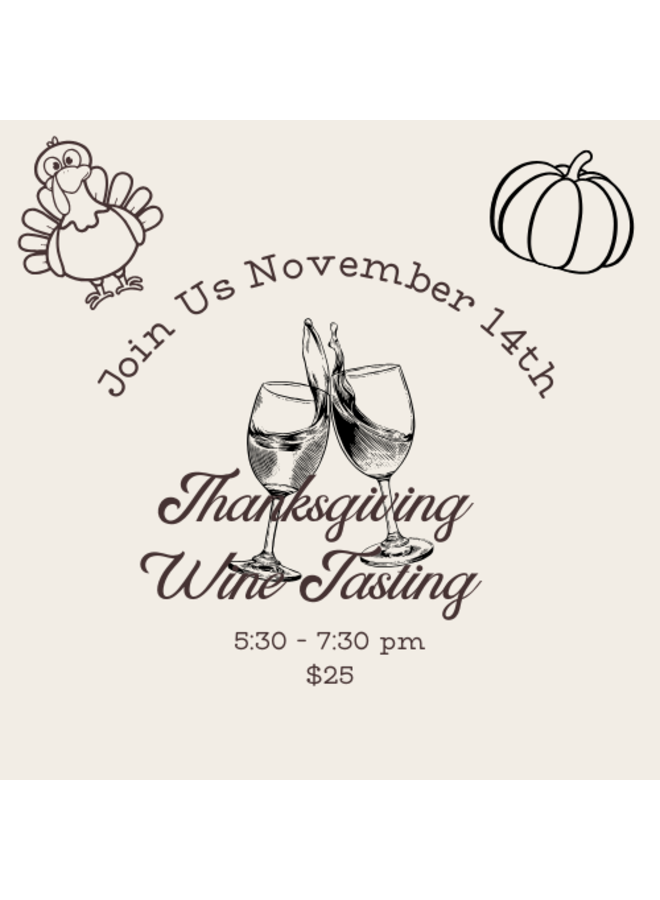 Thanksgiving Tasting