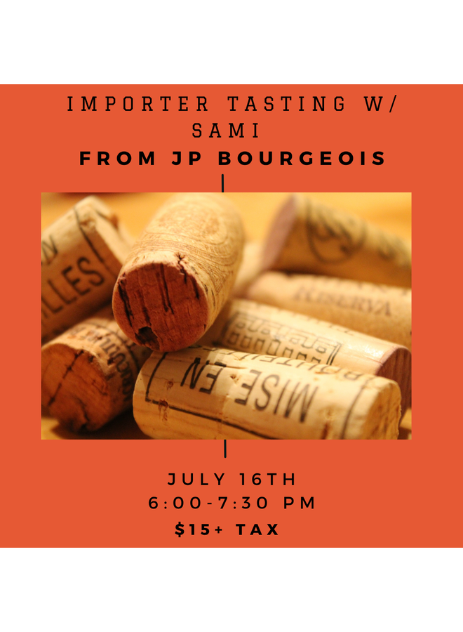 JP Bourgeois Tasting