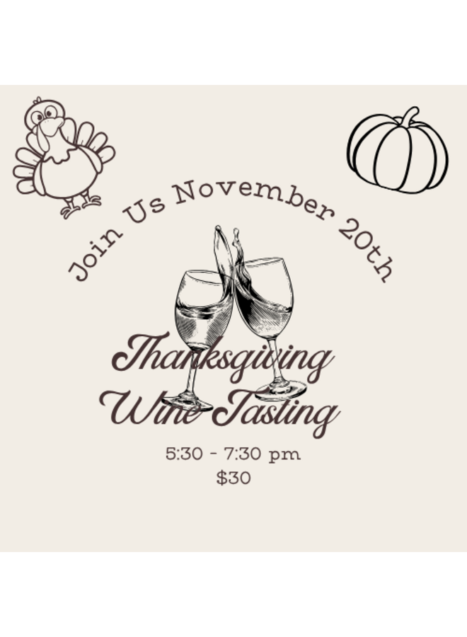 Thanksgiving Tasting