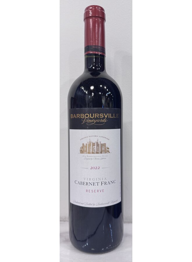 2022 Barboursville Cabernet Franc Reserve