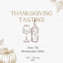 Thanksgiving Tasting