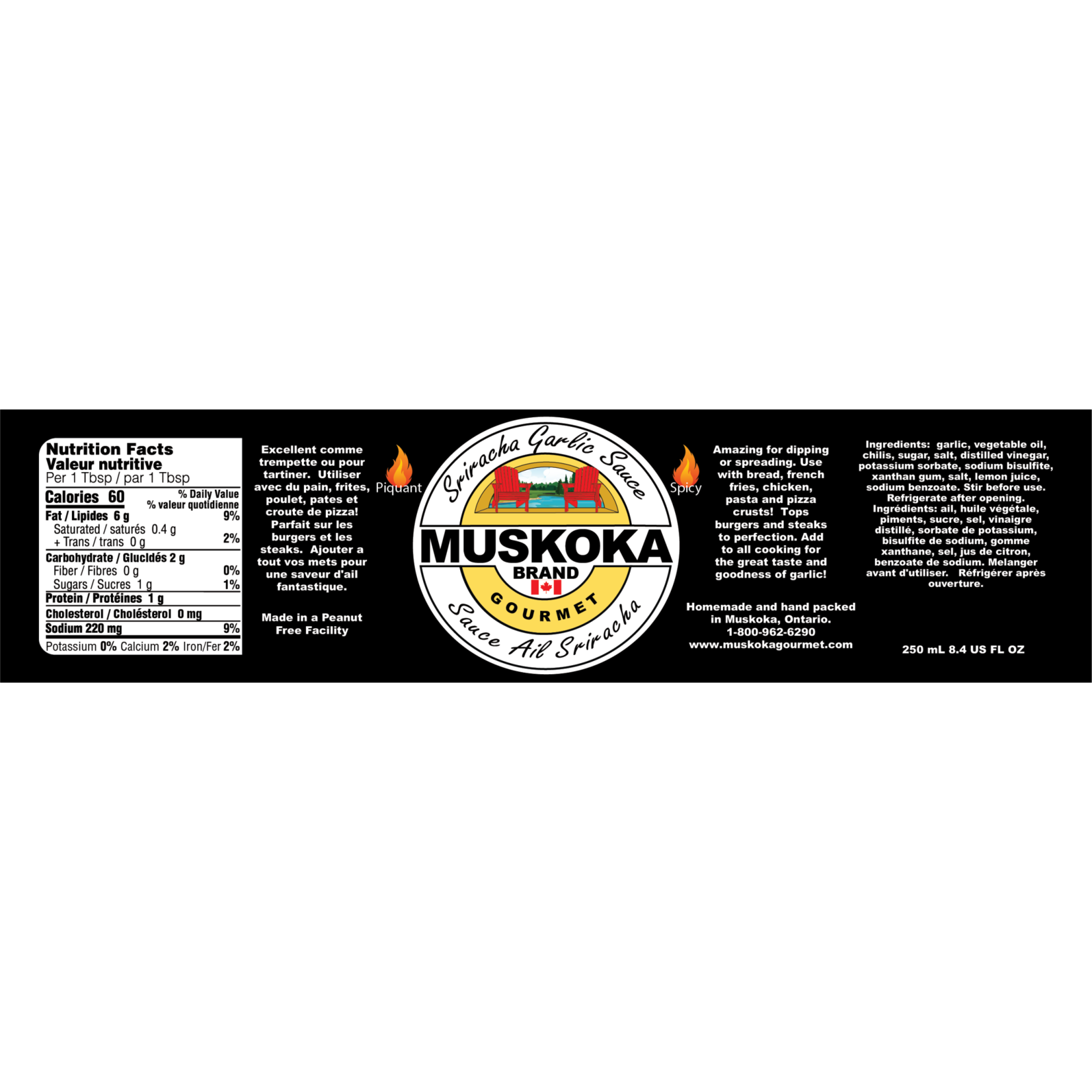 MUSKOKA GOURMET GARLIC SAUCE