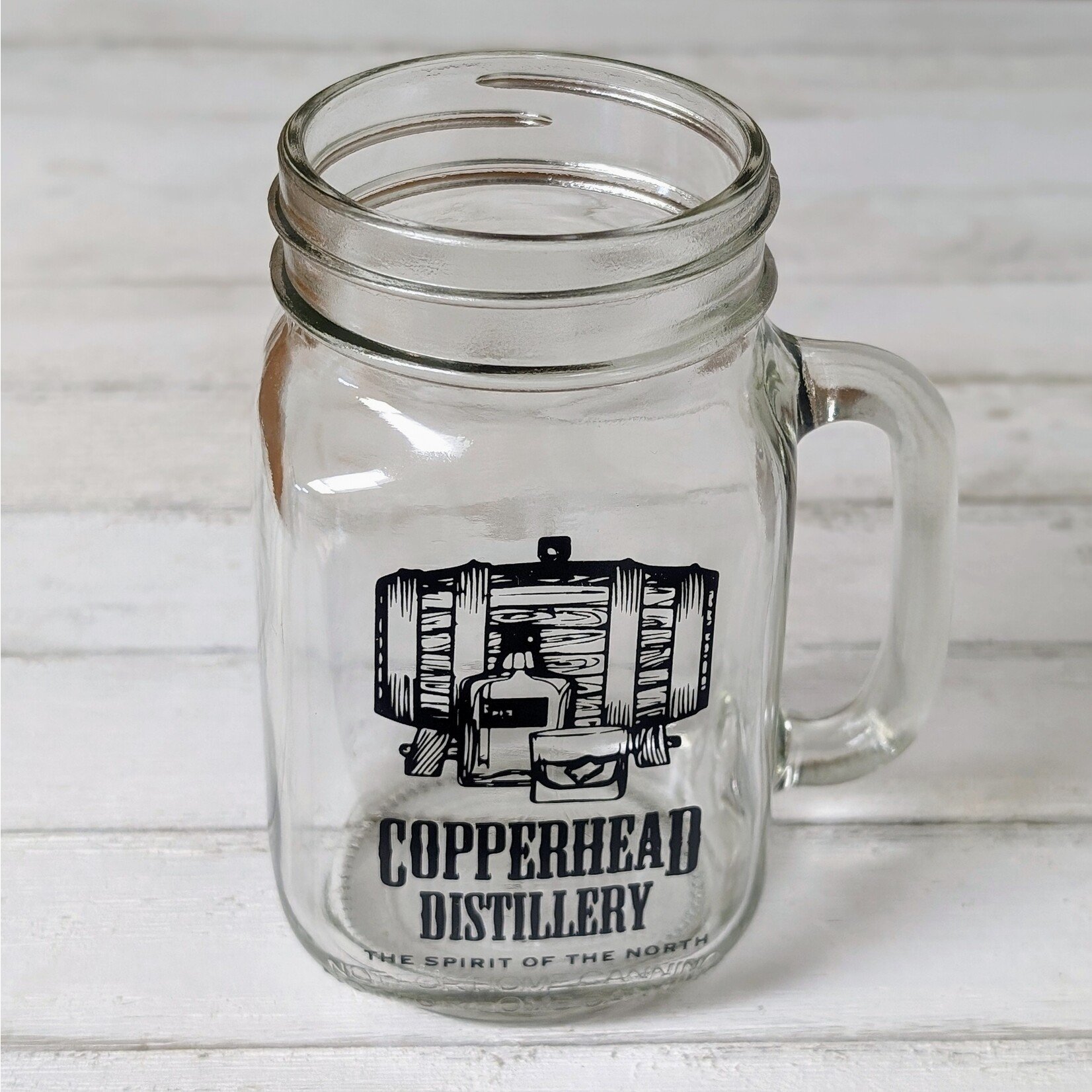 COPPERHEAD MASON JAR GLASS