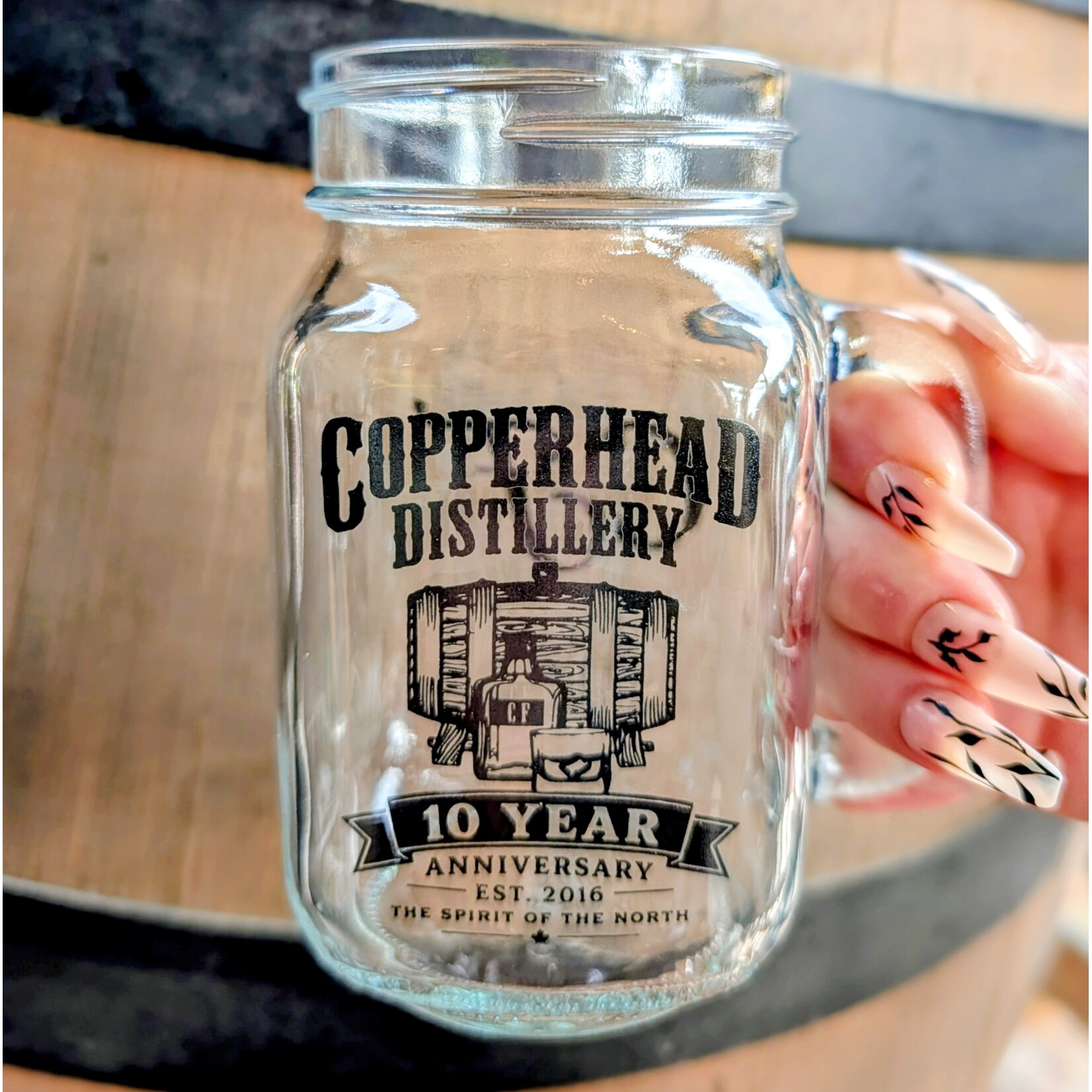 10 YEAR MASON JAR GLASS