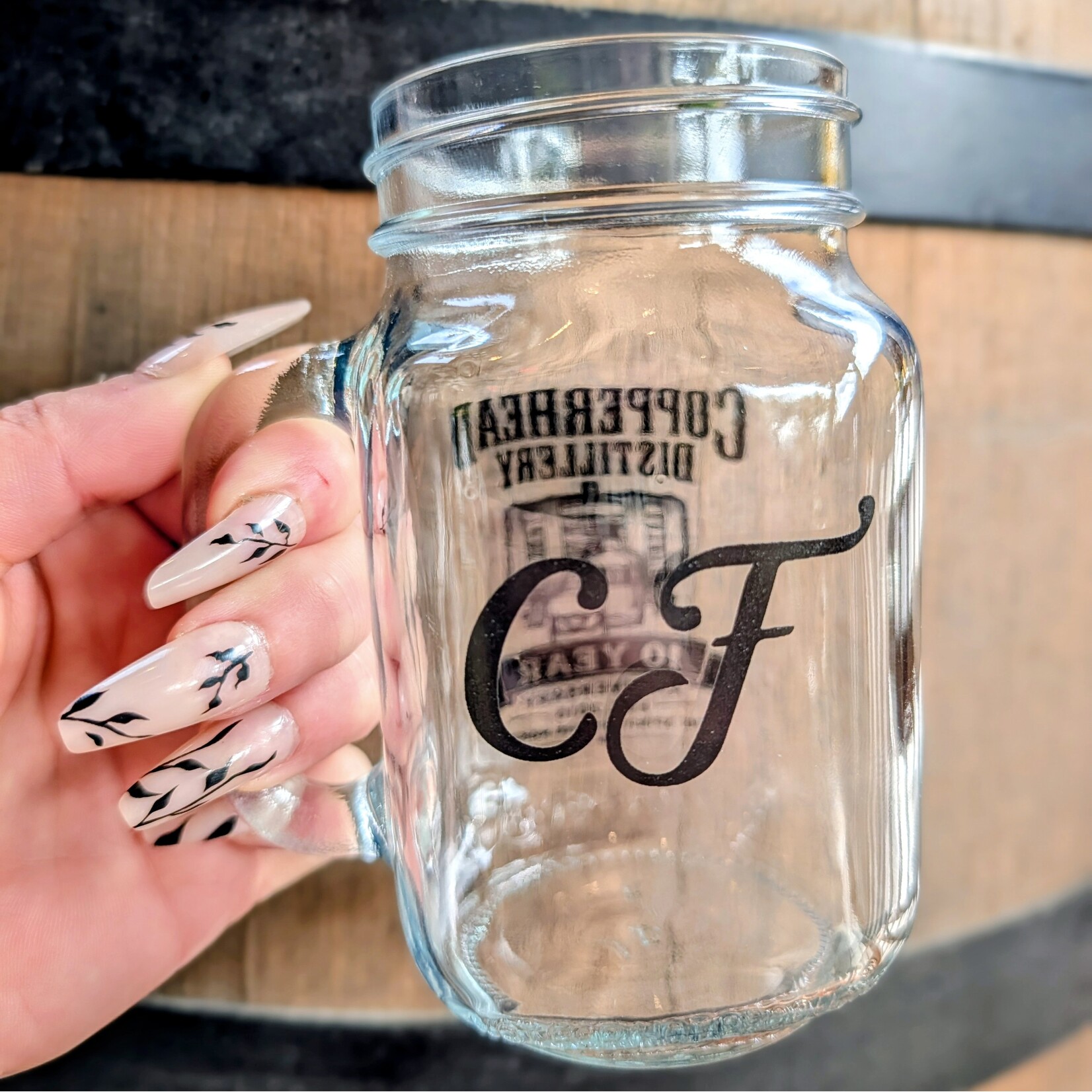 10 YEAR MASON JAR GLASS