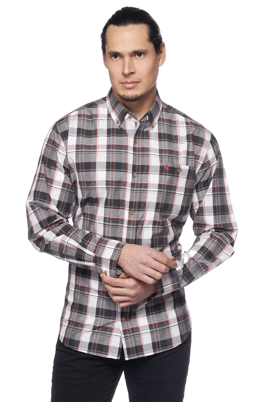 Rodeo Clothing Mens Red/Black Plaid