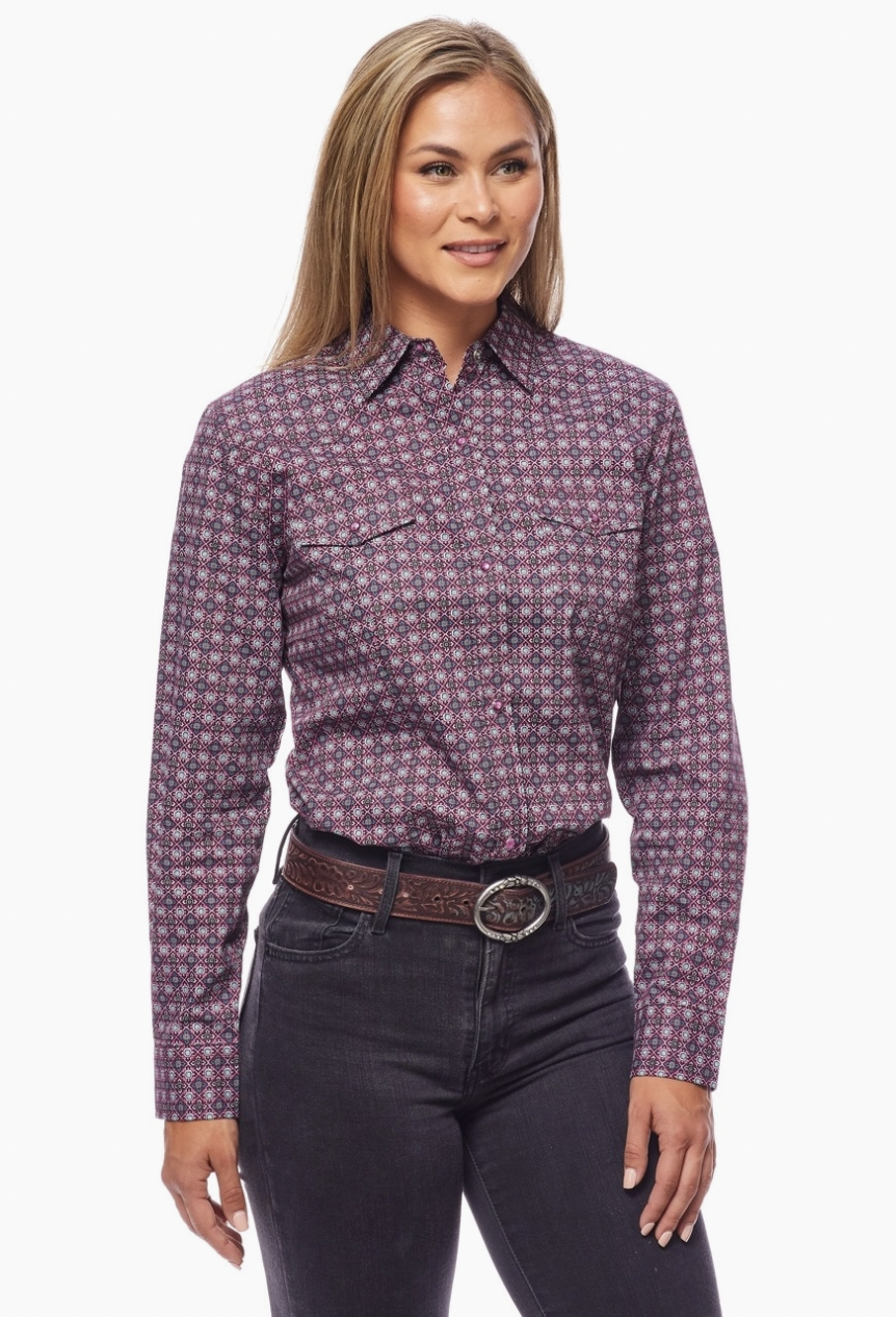 Rodeo Clothing Womens Embrodered Snap Shirt Rodeo Clothing Womens Embrodered Snap Shirt