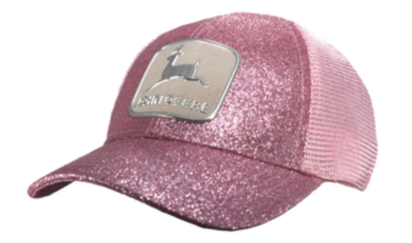 John Deere John Deere Pink Glitter Kids Hat