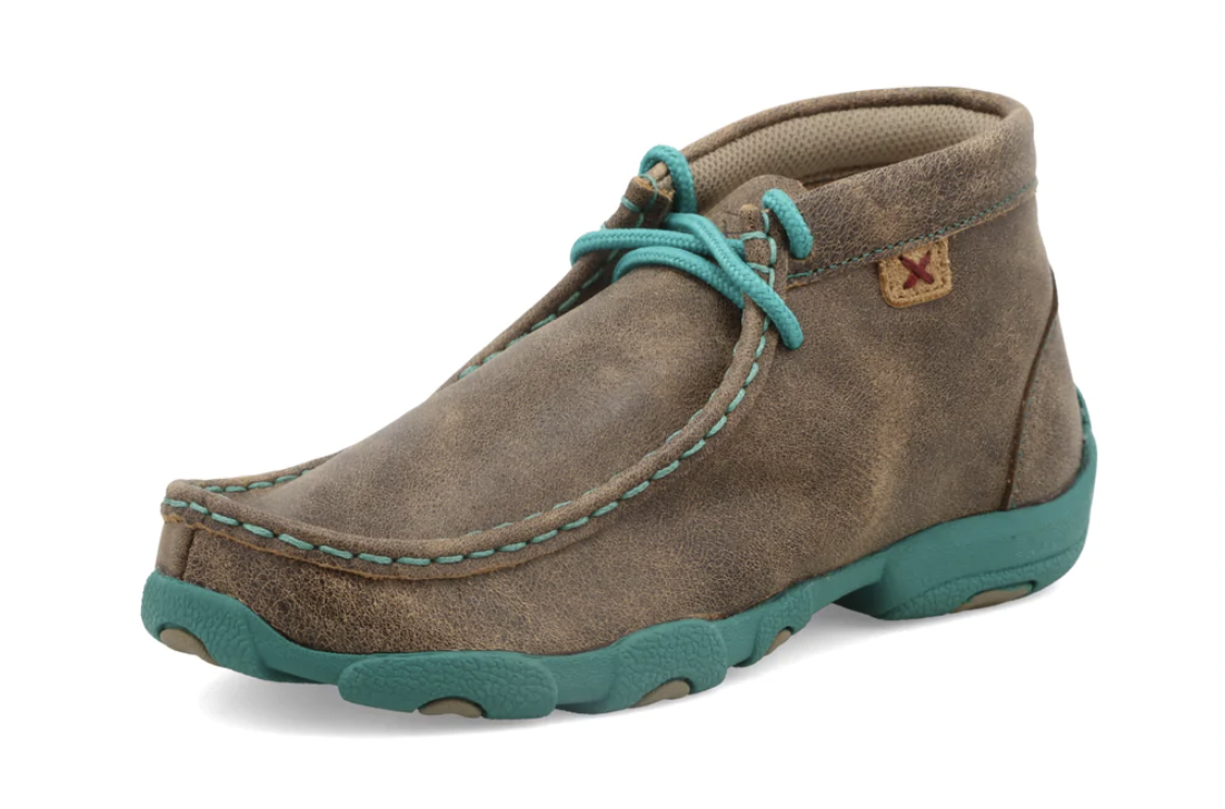 Twisted X Twisted X Kids Driving Moc Turquoise