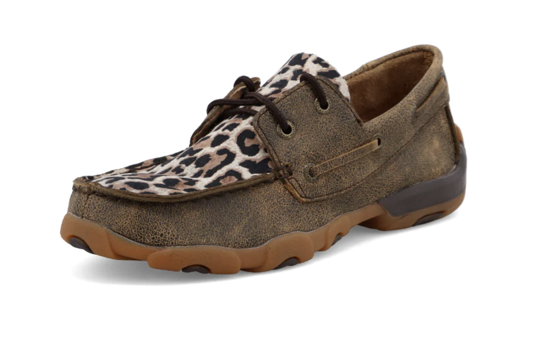Twisted X Twisted X Girl's Driving Moc Leopard