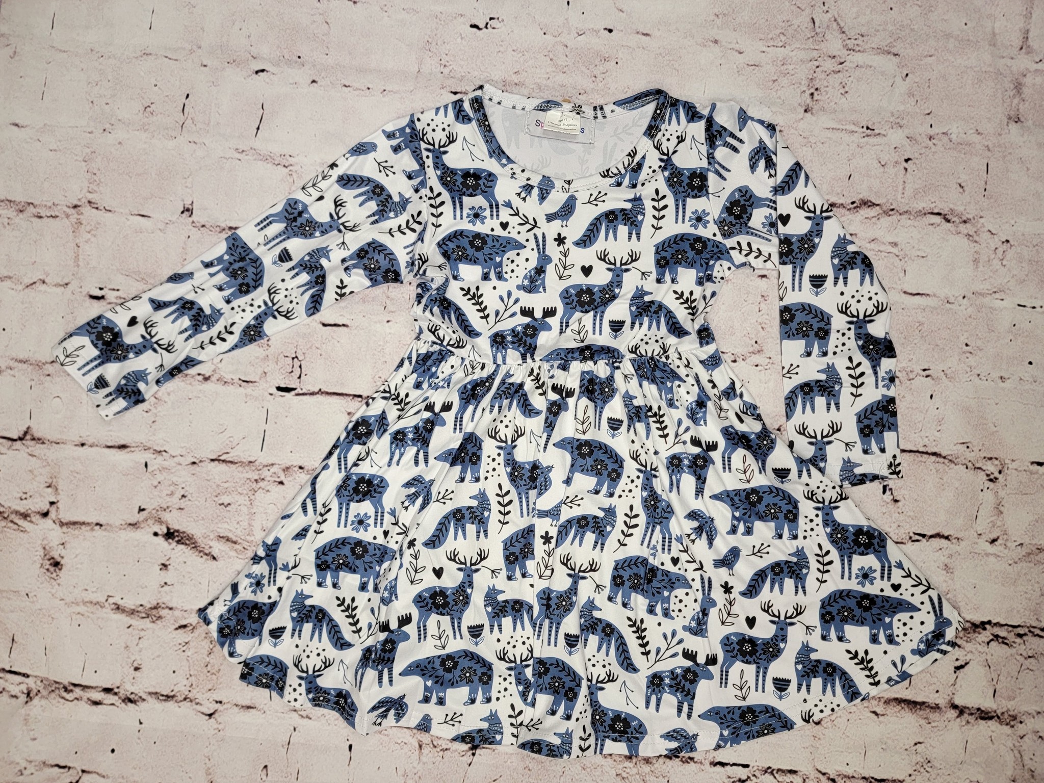 Forest Friends Twirl Dress