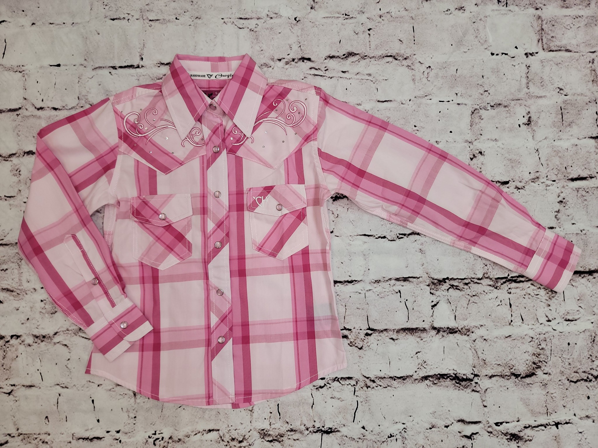 Cowboy Hardware Girls Logger Pink L/S