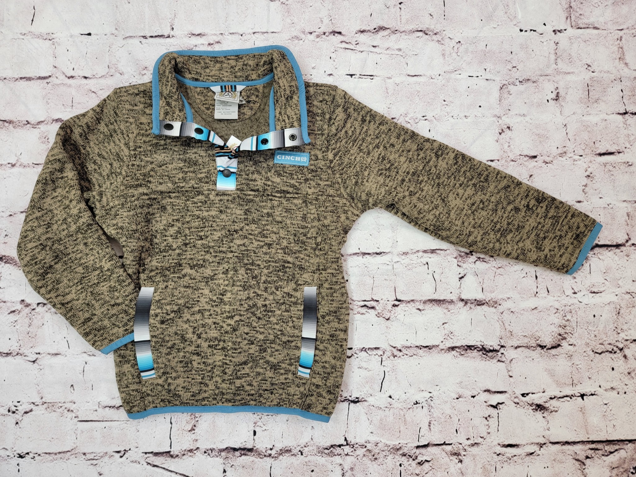 Boy's Cinch Brown Fleece Pullover