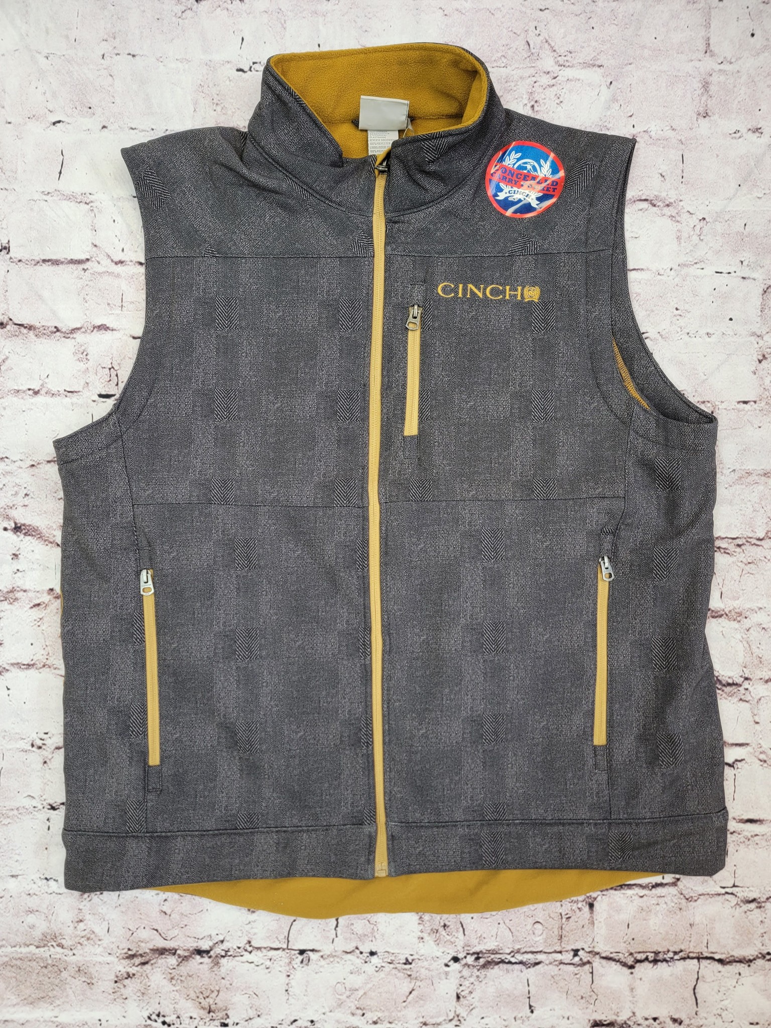 Men's Cinch Charcoal Concealed Carry Vest