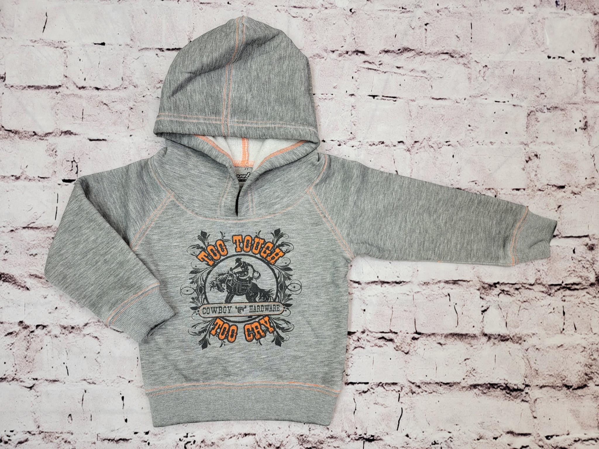 Toddler Too Tough To Cry Hoodie