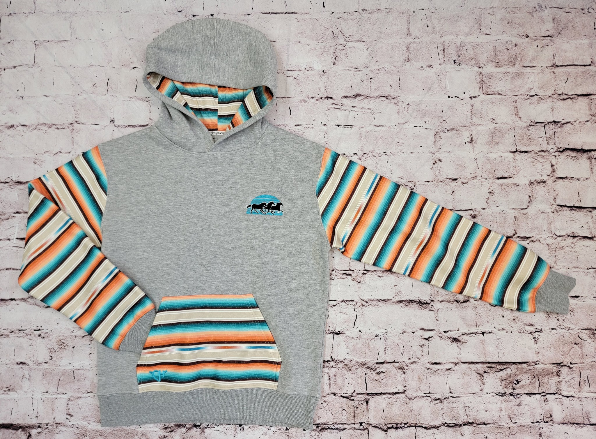 Serape Sunset Horse Hoodie