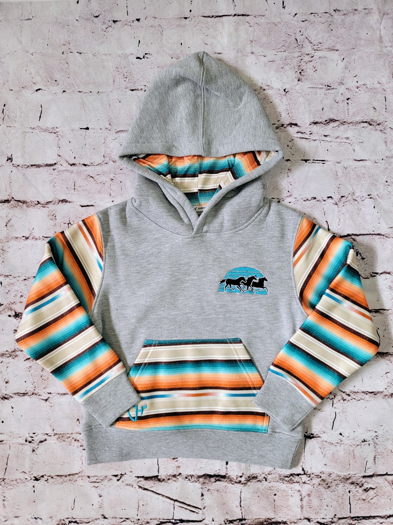 Youth Serape Horse Hoodie Youth Serape Horse Hoodie