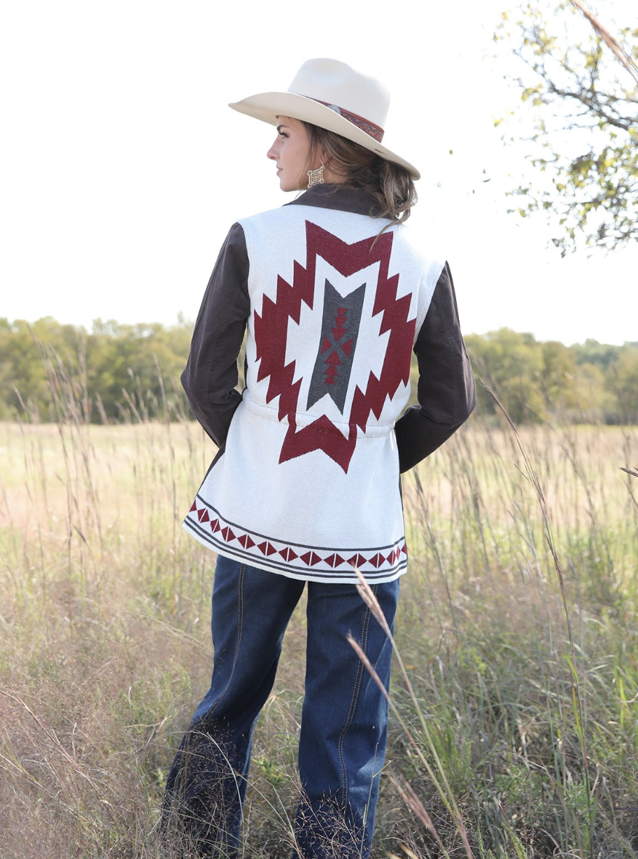 Cruel Women's Utility Jacket w/ Aztec Back