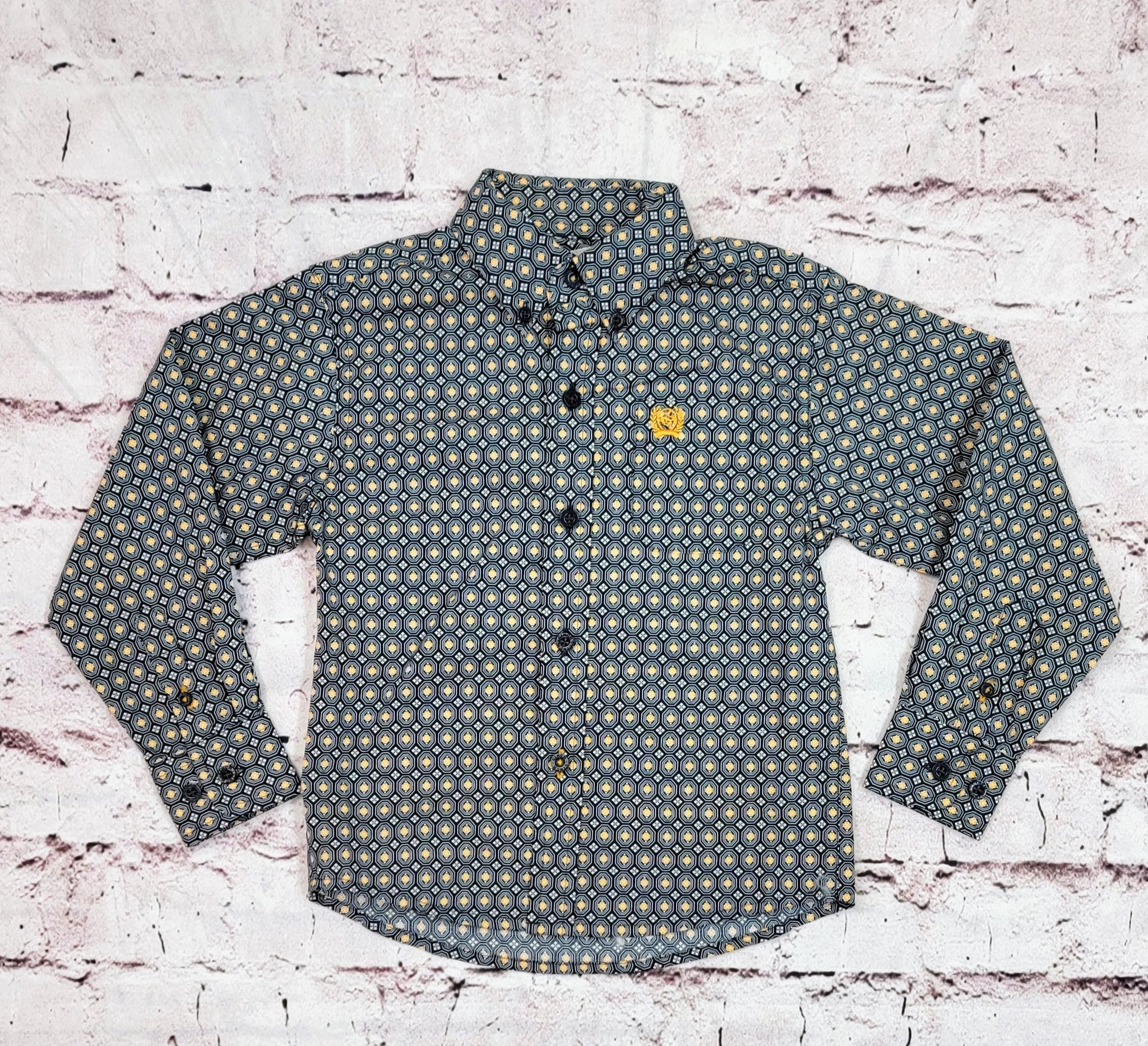 Toddler Boy's Cinch Navy Button Down