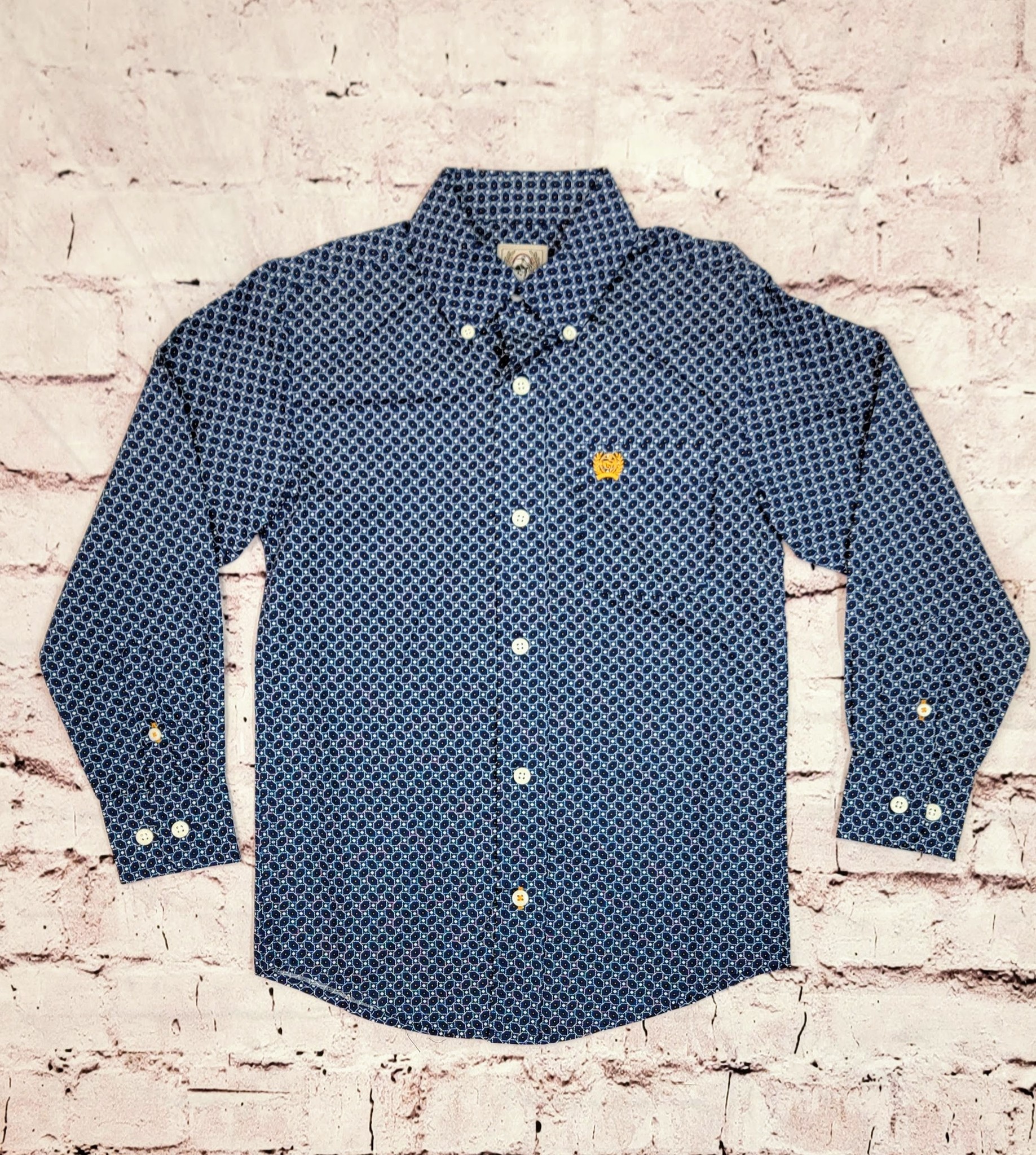 Boy's Cinch Royal Blue Button Down