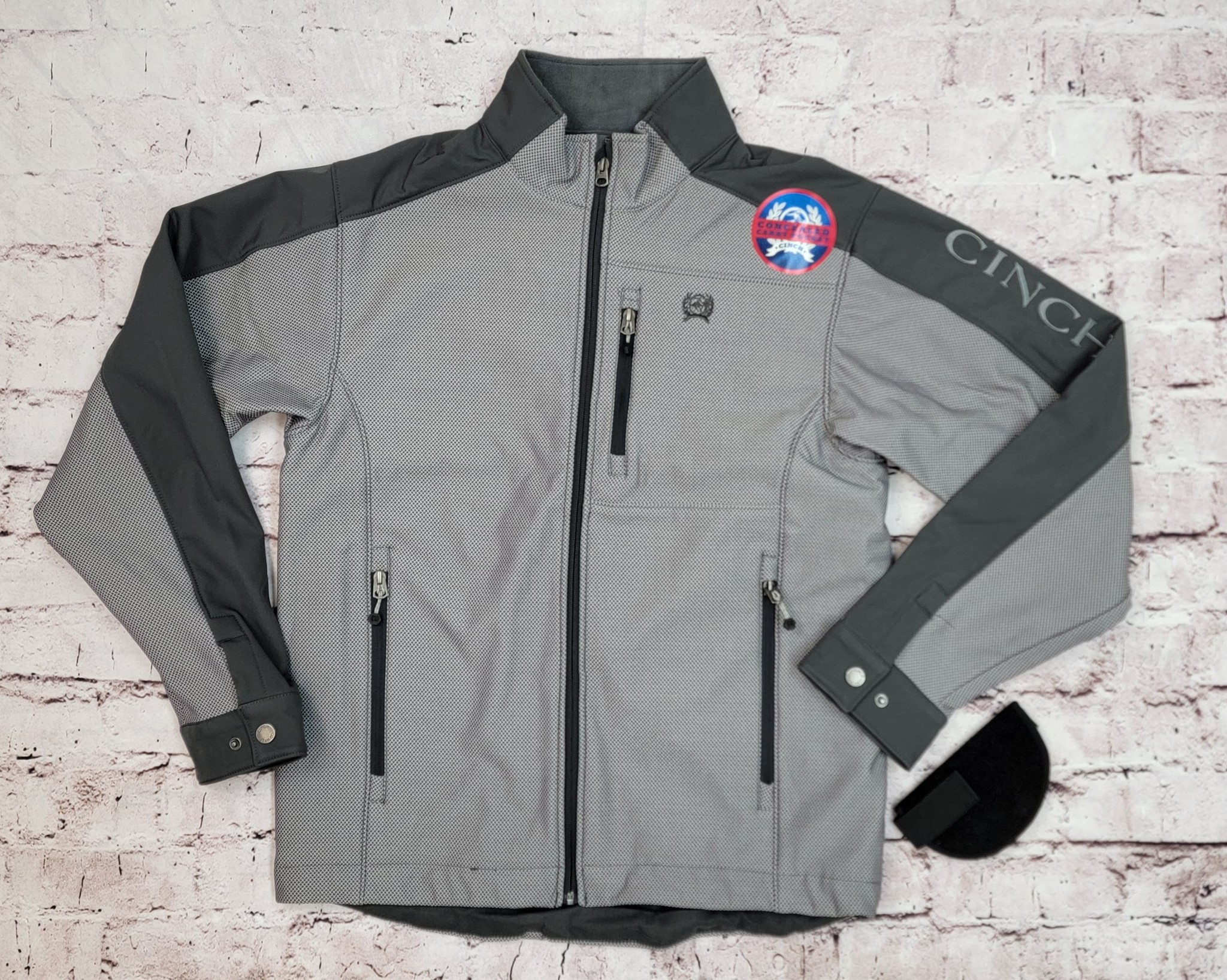Cinch Conceal Carry Bonded Grey Jacket