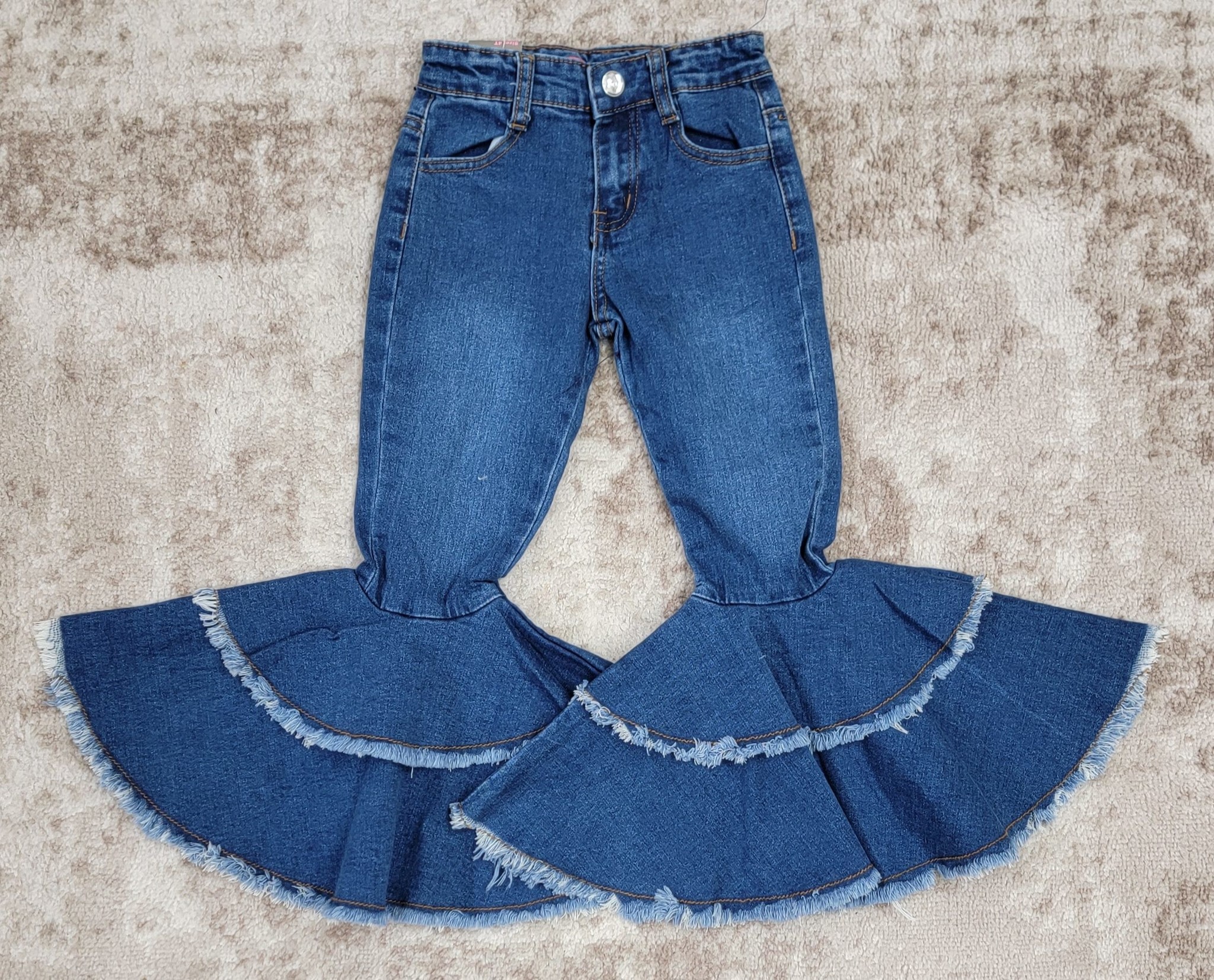 Cowboy Hardware Toddler Double Ruffle Jeans Cowboy Hardware Toddler Double Ruffle Jeans