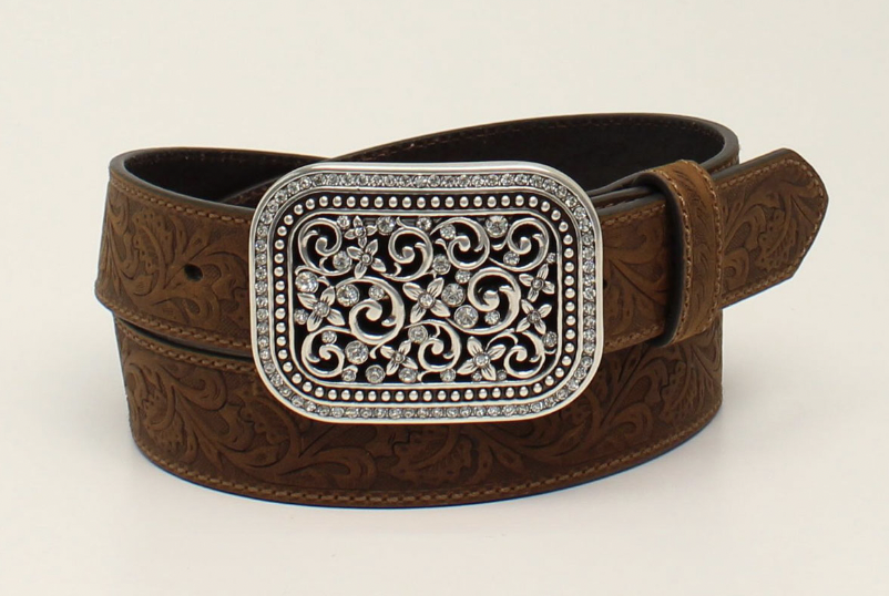 Ariat Women's Ariat 1.5" Fillagree Rhinestone Buckle Belt