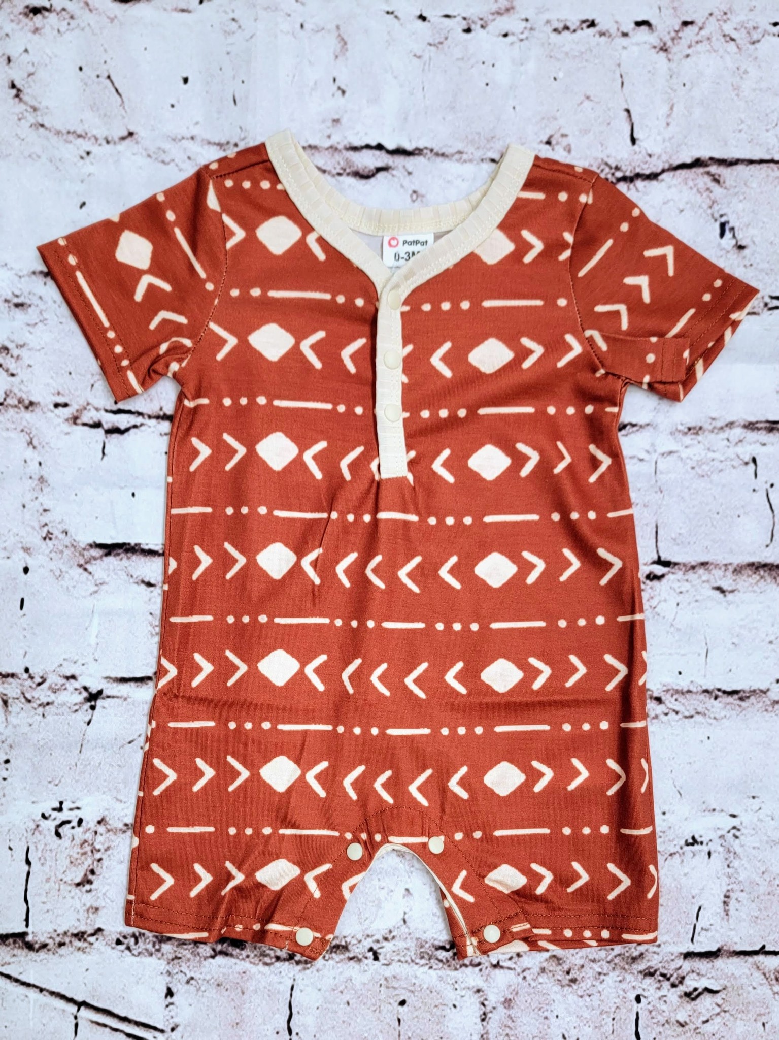 Black Swamp Boots and Apparel Infant Burnt Orange Snap Romper Black Swamp Boots and Apparel Infant Burnt Orange Snap Romper