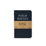 Field Notes PITCH BLACK MEMO BOOK DOT-GRAPH 3-PACK