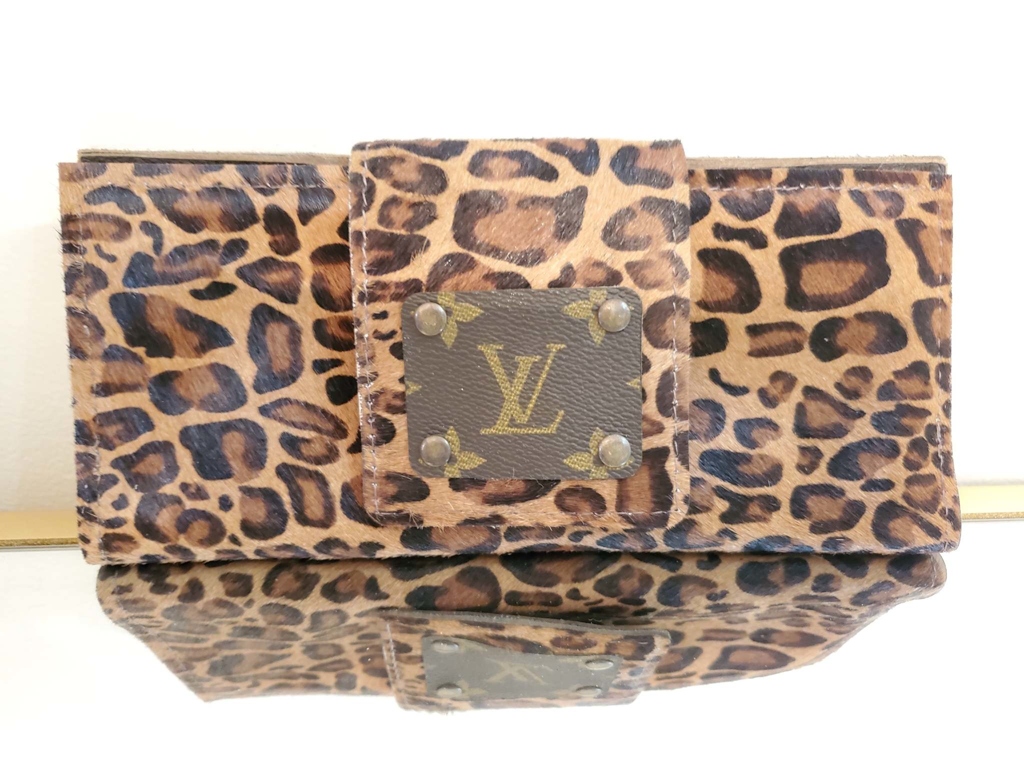 Large LV + Cowhide Wallet – Grit + Gals Boutique