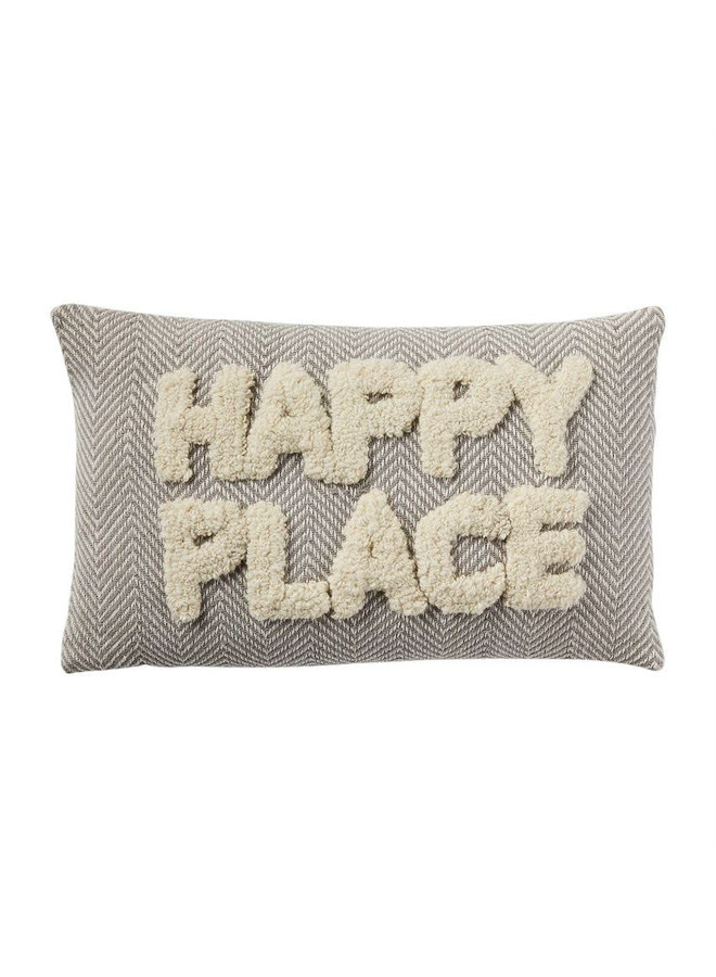 HAPPY PLACE TUFTED PILLOW