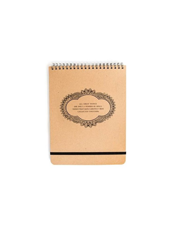 ALL GREAT THINGS SPIRAL NOTEBOOK
