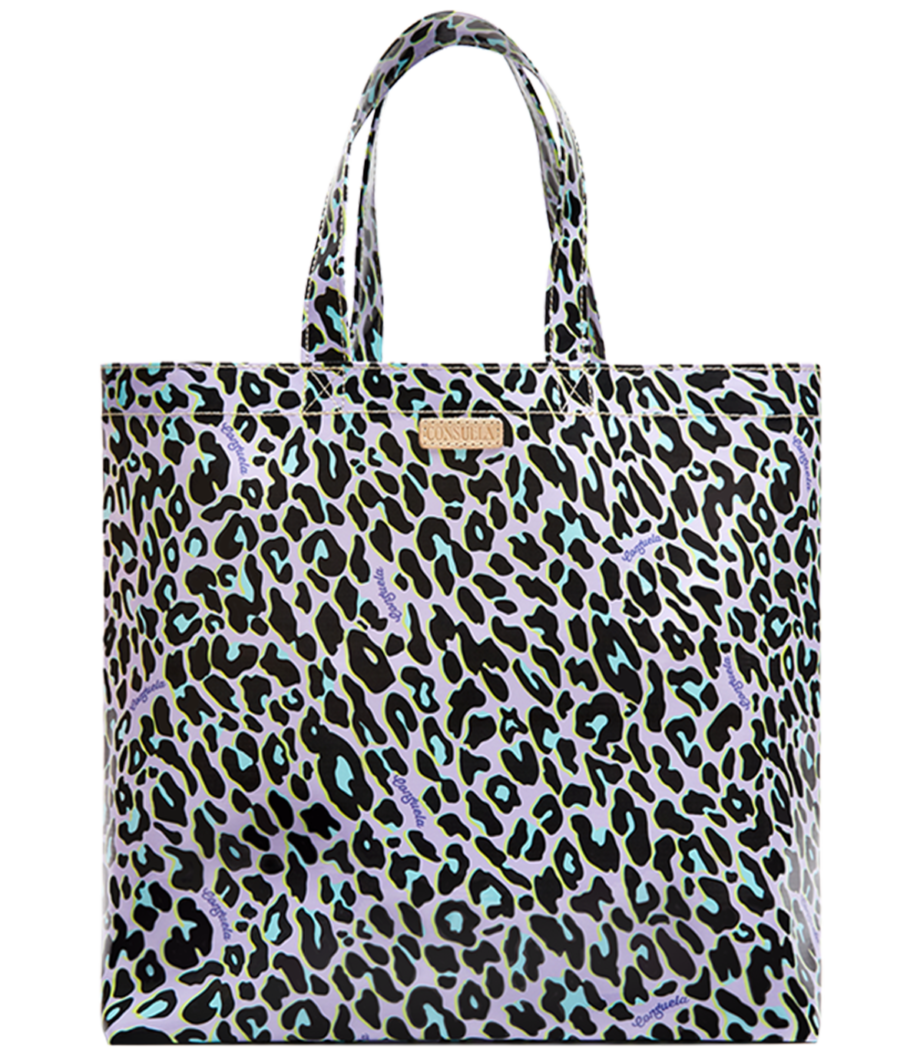 Consuela Purple Leopard Dee Dee Grab-N-Go Basic Tote Bag - Eclections  Boutique