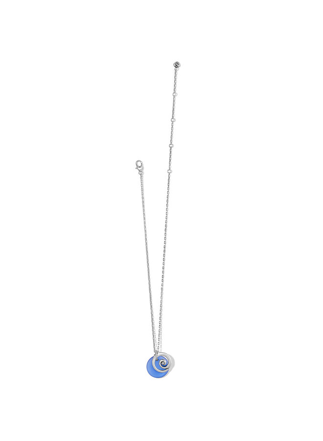 Contempo Glass Candy Necklace - Silver-Ocean, OS