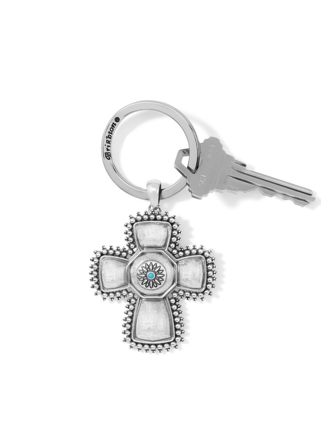 Telluride West Key Fob - Silver-Turquoise, OS