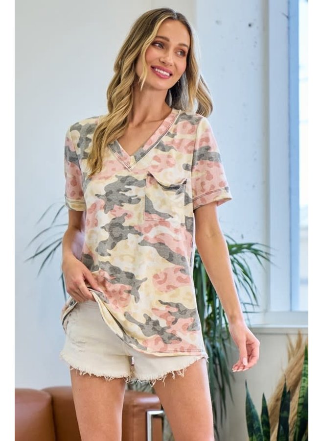 VINTAGE CAMO PRINT TEE - ECLECTIONS