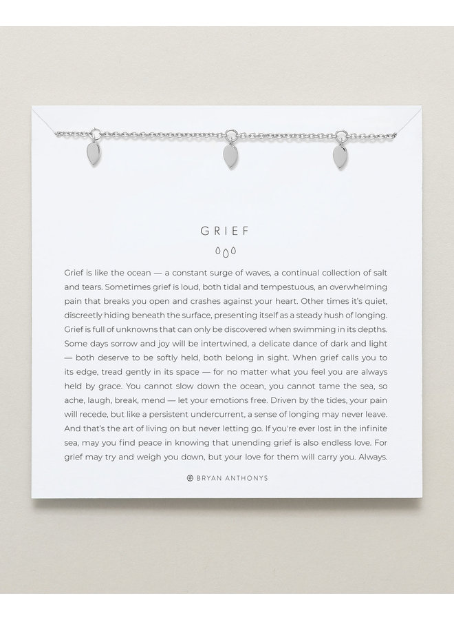 Grief Necklace - Silver