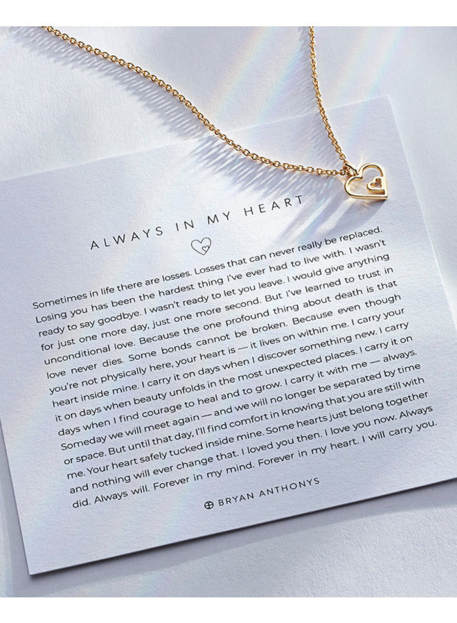 Always In My Heart Necklace - 14k Gold