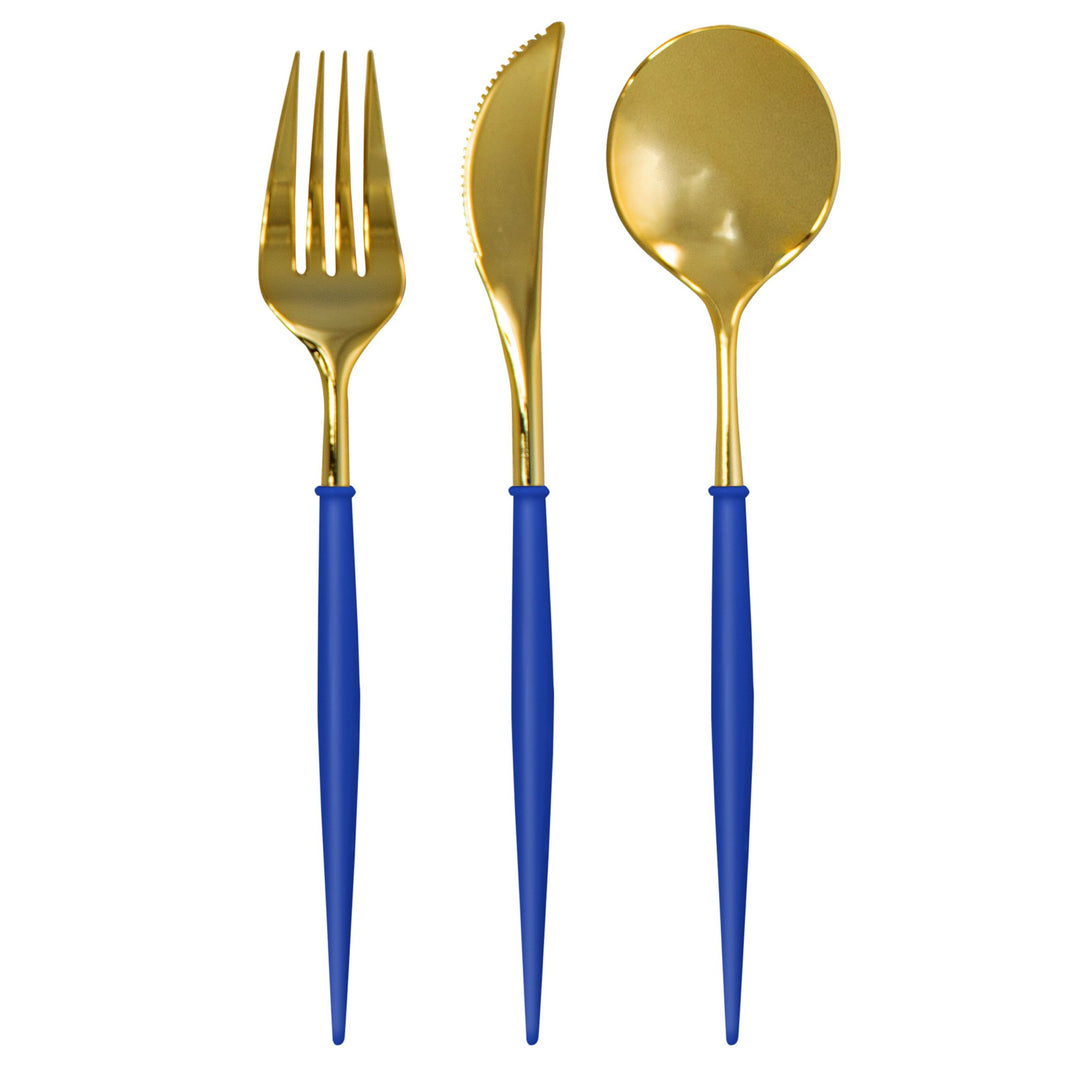 White And Gold 24pc Bella Assorted Cutlery Set