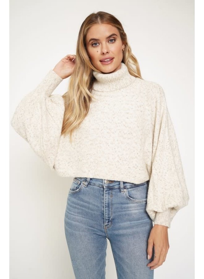 Soft Slouchy Turtleneck Sweater 