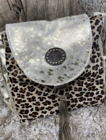 Keep It Gypsy Upcycled LV Leather &Leopard Hide Crossbody Wallet Purse -  Eclections Boutique