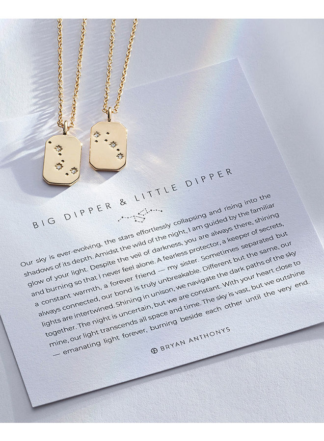 Big Dipper & Little Dipper Necklace Set - 14K Gold