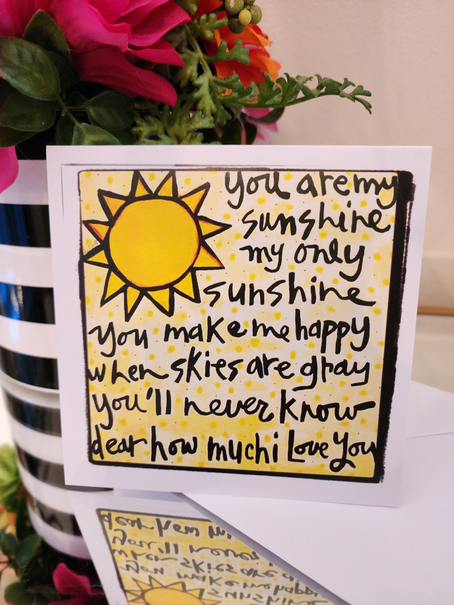 You are my sunshine lyrics | Greeting Card