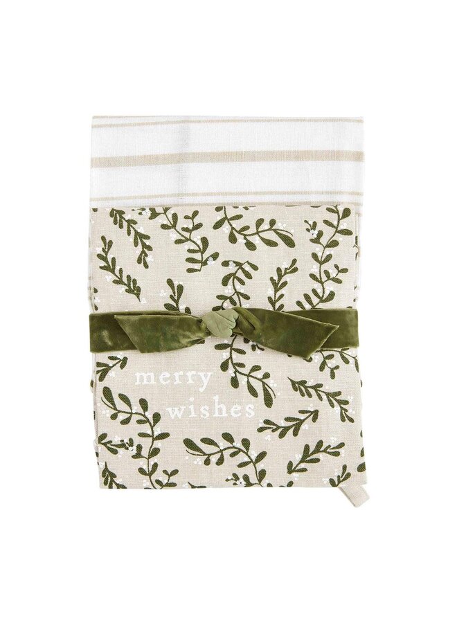 Mud Pie Tree Fall Dish Towel Set