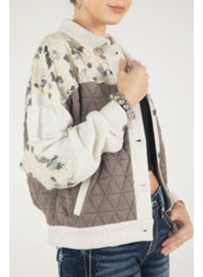 Mix Media Knit Jacket Eclections Boutique