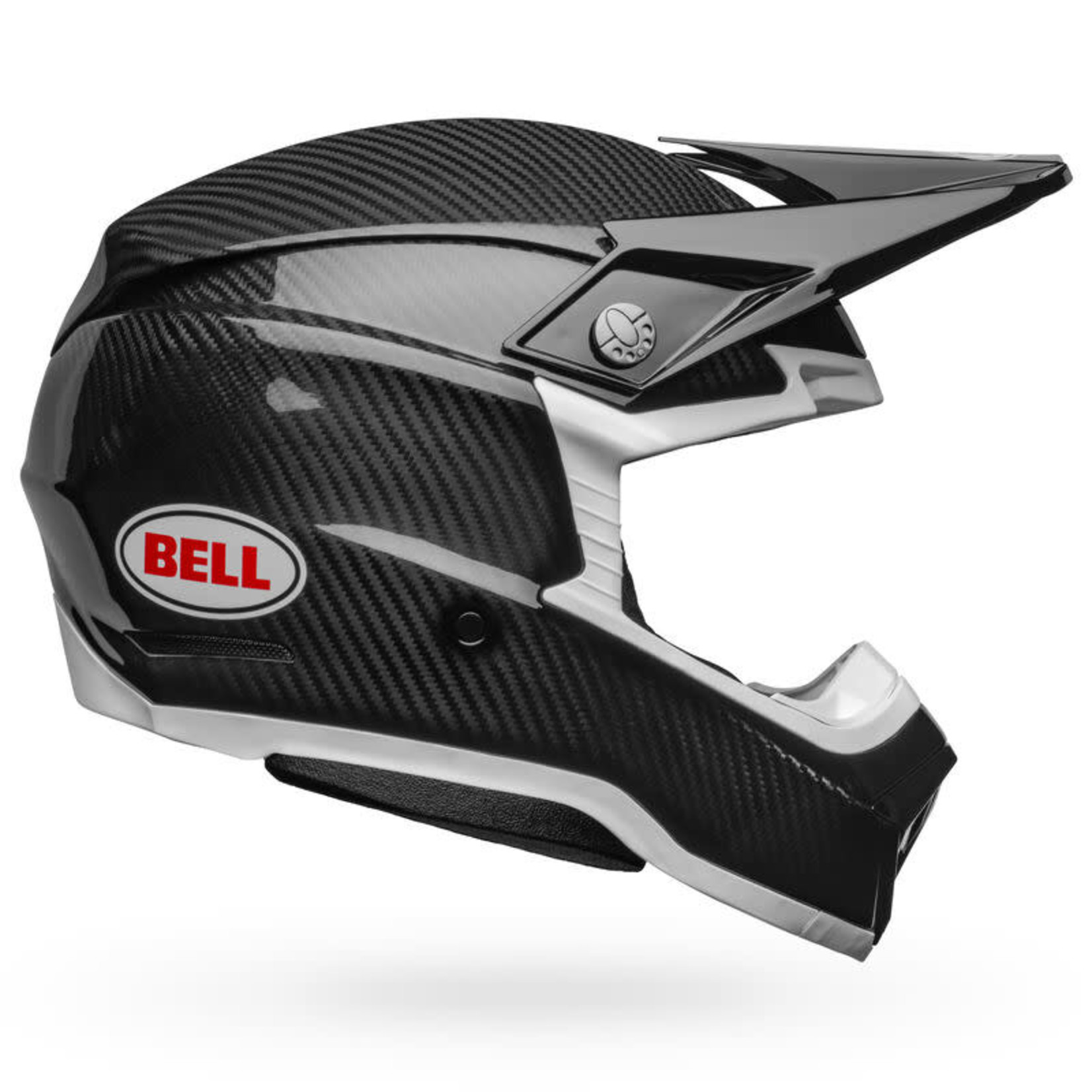 BELL MOTO 10 HELMET GLOSS BLACK/WHITE