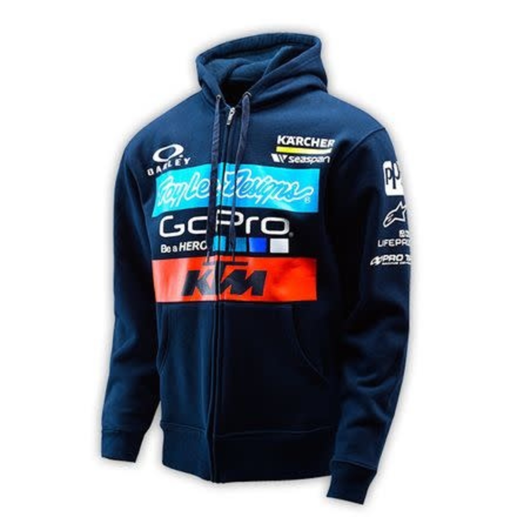 Troy Lee Designs Felpa KTM Team con cappuccio da adulto, Navy, XXL :  : Moda